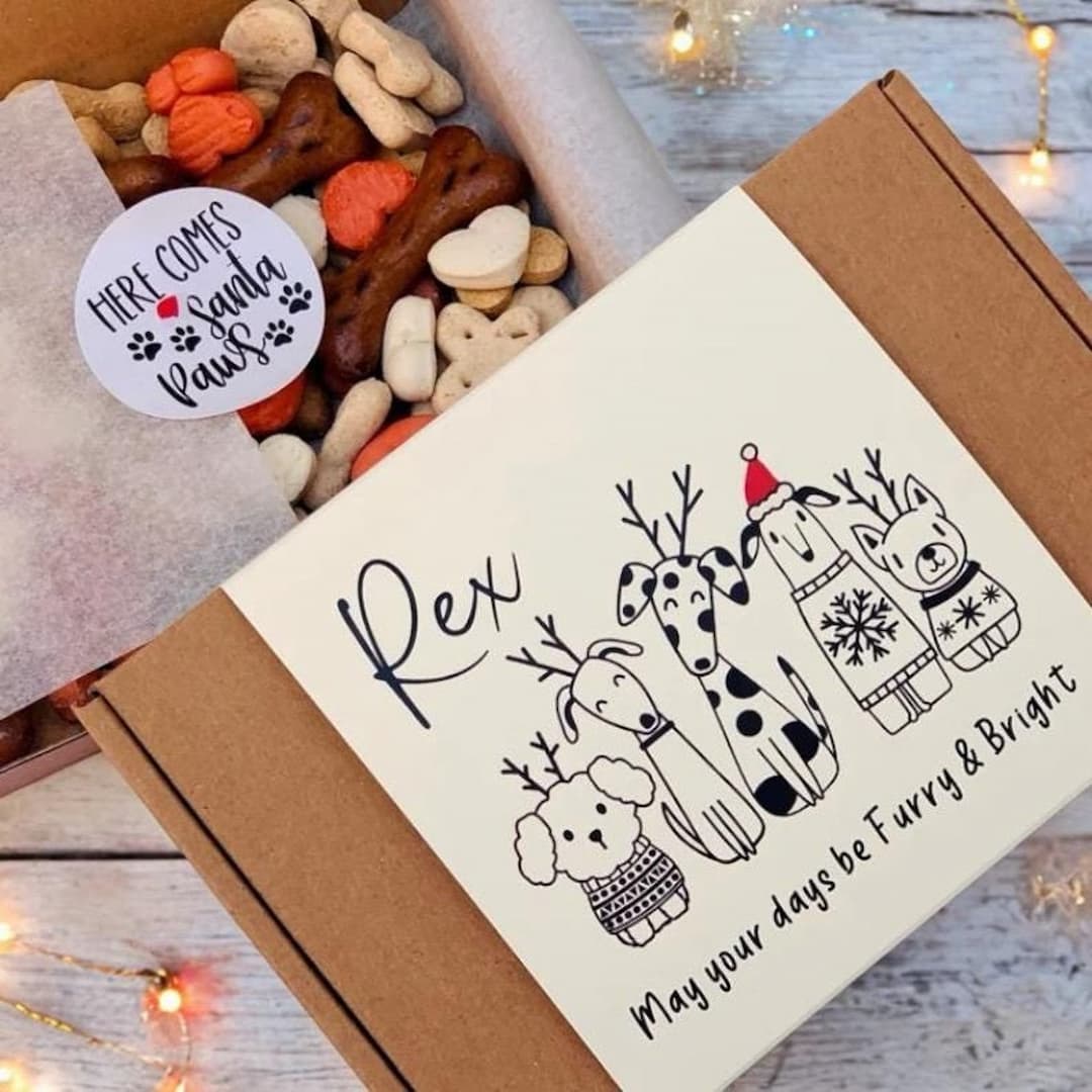 Personalised Little Box Of Dog Treats