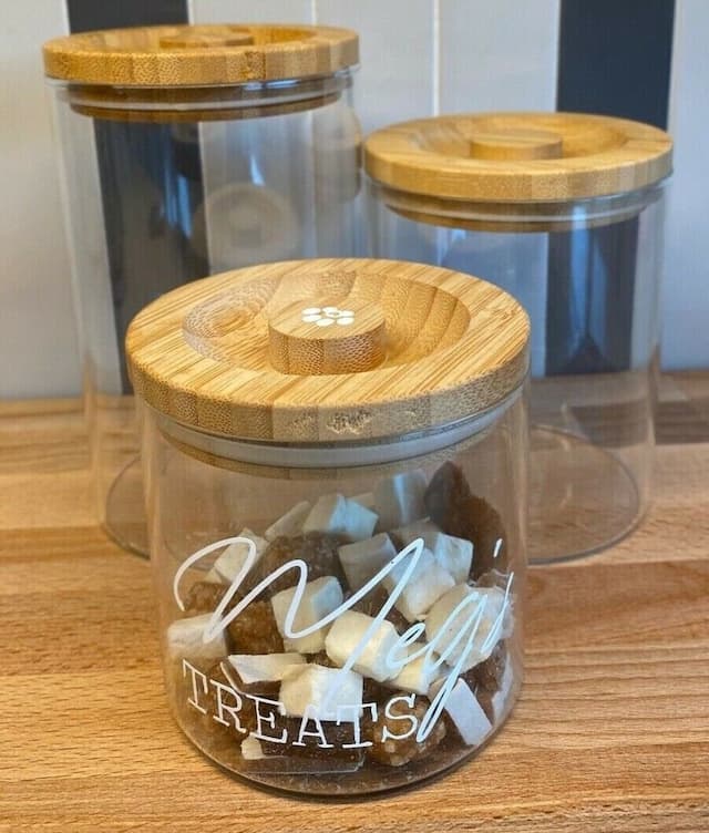 Personalised Pet Treat Glass Storage Jar